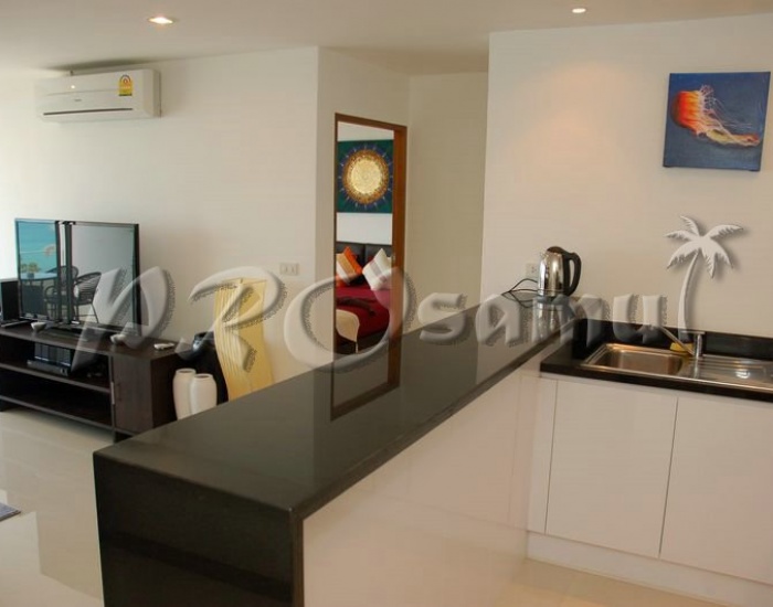 Кухонная зона апартаментов на пляже Ламай - HR0253