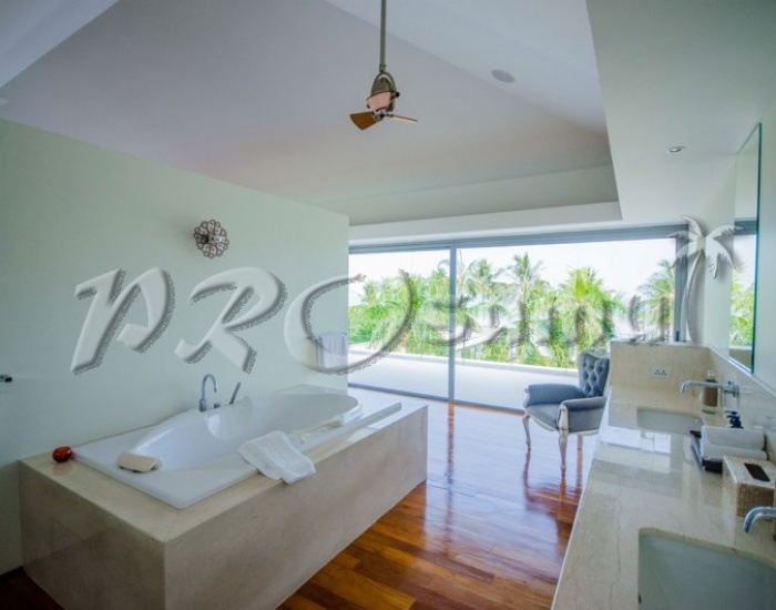Ванная комната в спальне виллы на пляже Талинг Нгам - HR0595