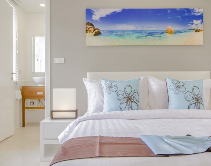 Спальня апартаментов на пляже Чонг Мун - HR0755